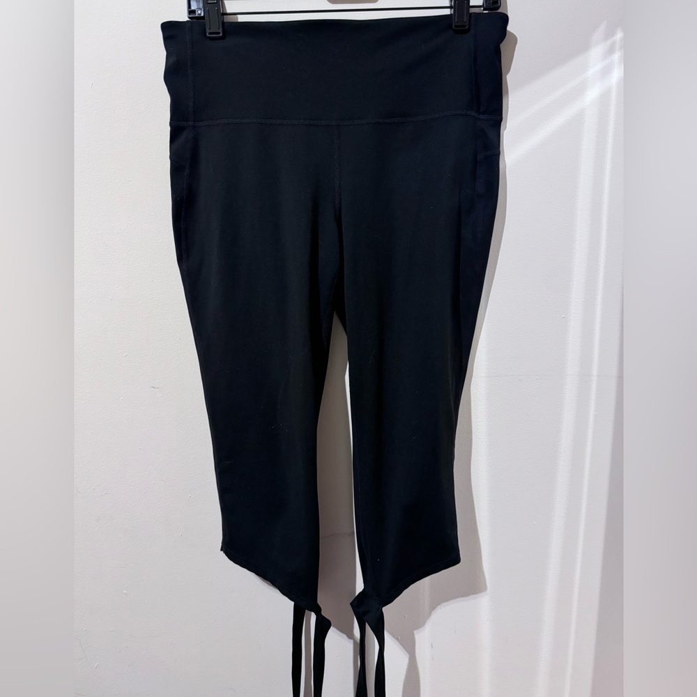 GapFit Blackout gFast high rise barre strap leggings petite large - Picture 9 of 13
